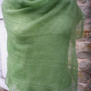 Echarpe tricotée agave