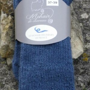 Chaussettes fines 37 39 bleu pacifique