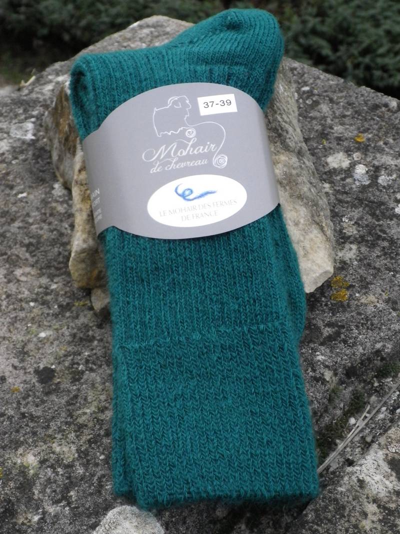 Chaussettes fines 37 39 émeraude