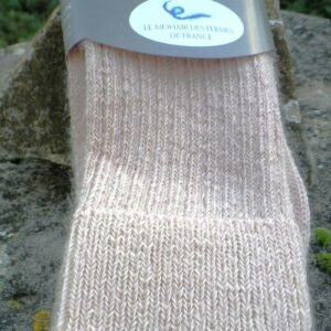 Chaussettes fines 40 42 rose coton